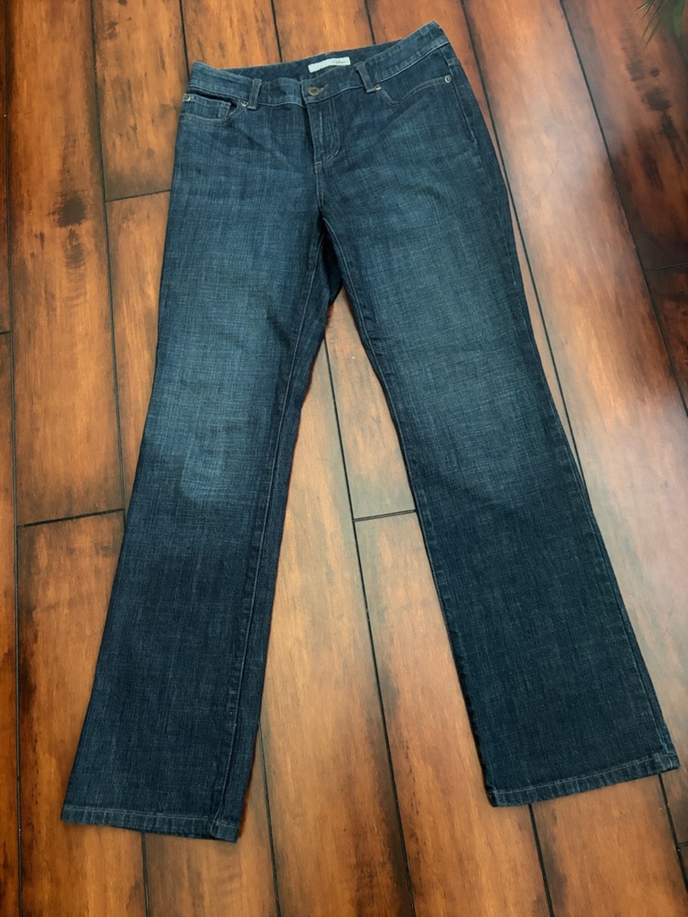 Chico's Dark Blue Flare Jeans – Wide Leg Denim